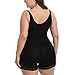 Topmelon Women's Mid-Thigh Open Bust Bodysuit shapewear tummy control adjustable plus size zipper full body body shaper