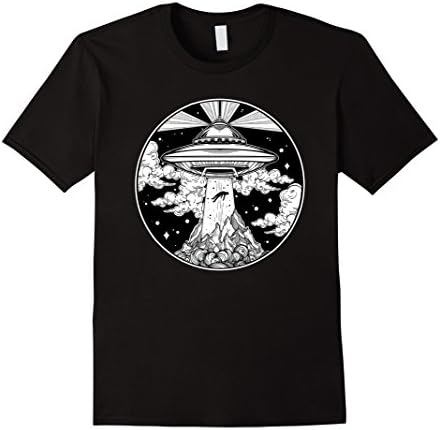 Mens Alien Space Tattoo TShirt - UFO 51 Area Roswell Believe Tee 2XL Black