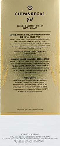 Chivas Regal XV - 15 jähriger Blended Scotch Whisky mit weichen und mildem Geschmack - 0,7l – Bild 6