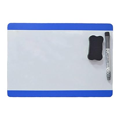 Villexun Pizarra blanca magnética A4 de borrado en seco Imán para ...