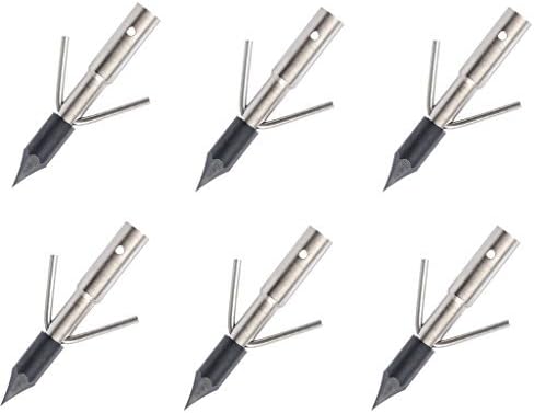 MiniXX 6PCS Bowfishing Arrow Point 350 Grain Broadheads Bow Fishing
