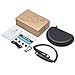 Eleovo Foldable Bluetooth Headphones Retractable Earbuds Neckband Headsets Build in Mic Noise Cancelling Earphones Call Vibrate Alert, Carrying Bag, for Cell Phone/Tablets/TV