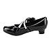 JELLY BEANS GF40 Girl's Mary Jane Strap Rhinestones Deco Low Heel Princess Pumps