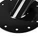 45-Degree 12-Bolt Stainless Steel Fuel Cell Gas Tank Filler Neck+Aluminum Cap (Black)