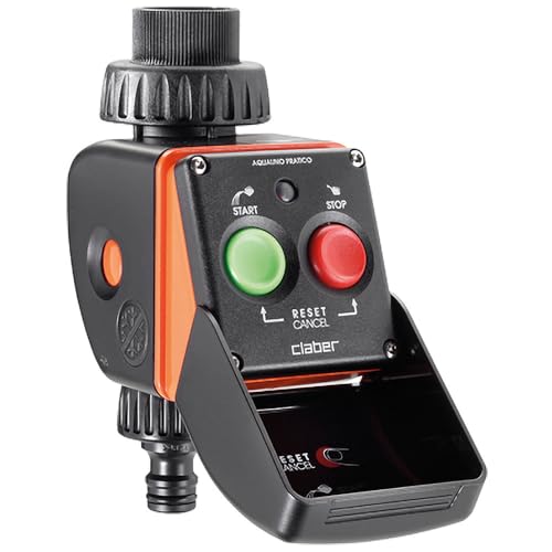Claber 53921 8425 Aquauno Programmer (Black/Orange) at Amazon