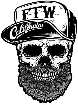 DIY 5D Diamond Painting Numbering Kit Hipster Skull Baseball Cap California 16" X 20" Adult Children Rhinestone Cross Stitch Painting Kit for Home Decoration