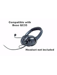 nflightmic auricular Universal micrófono para aviación   funciona con Bose QC25 y qc35 auriculares con cancelación de ruido