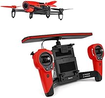 Parrot BeBop Cuadrac&oacute;ptero Drone14 MP Full HD 1080p Fisheye Camara SkyController Bundle, Rojo
