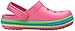 Crocs Unisex-Child Crocband Rainbow Band Clogs, Paradise Pink, 9 Toddler