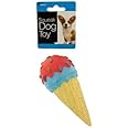 Kole Imports Ice Cream Cone Squeak Dog Toy
