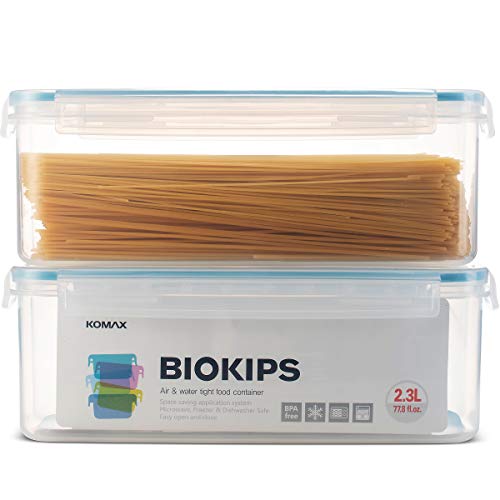 Dishwasher Safe BPAFree Pasta Canister Set 77.8oz Rectangular Pasta