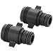 Flojet 20381-007 Quad Port Pump Fitting - Quad Port x Garden Hose Adapter, Straight primary
