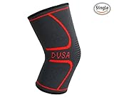 Knee Brace Compression Sleeve Support for Running,Sports,Basketball,Jogging, Arthritis and Injury Recovery-Single