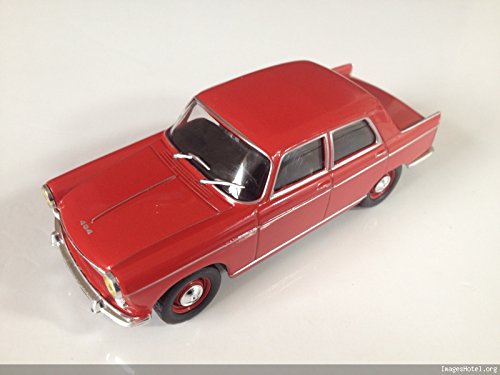 Peugeot 404 voiture de collection à l'échelle 1:43 rouge -réf P404**