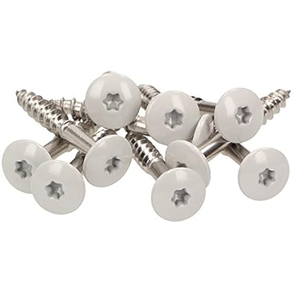 Meisterling® FassadenSchrauben 4,8 x 25 mm, V2a Edelstahl, mit Flachkopf