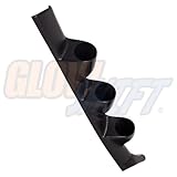 GlowShift Black Triple Pillar Gauge Pod for 1993-1997 Honda Del Sol - ABS Plastic - Mounts (3) 2-1/16