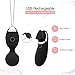 PUAIDA Small Electric Vibrator, 2 in 1 Wireless Remote Control with Mini Massager – USB Rechargeable and Waterproof Egg for Women with 10 Vibration Modes