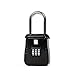 Hanging Lock Box/Padlock with Alpha Key Style, 3 Key Capacity