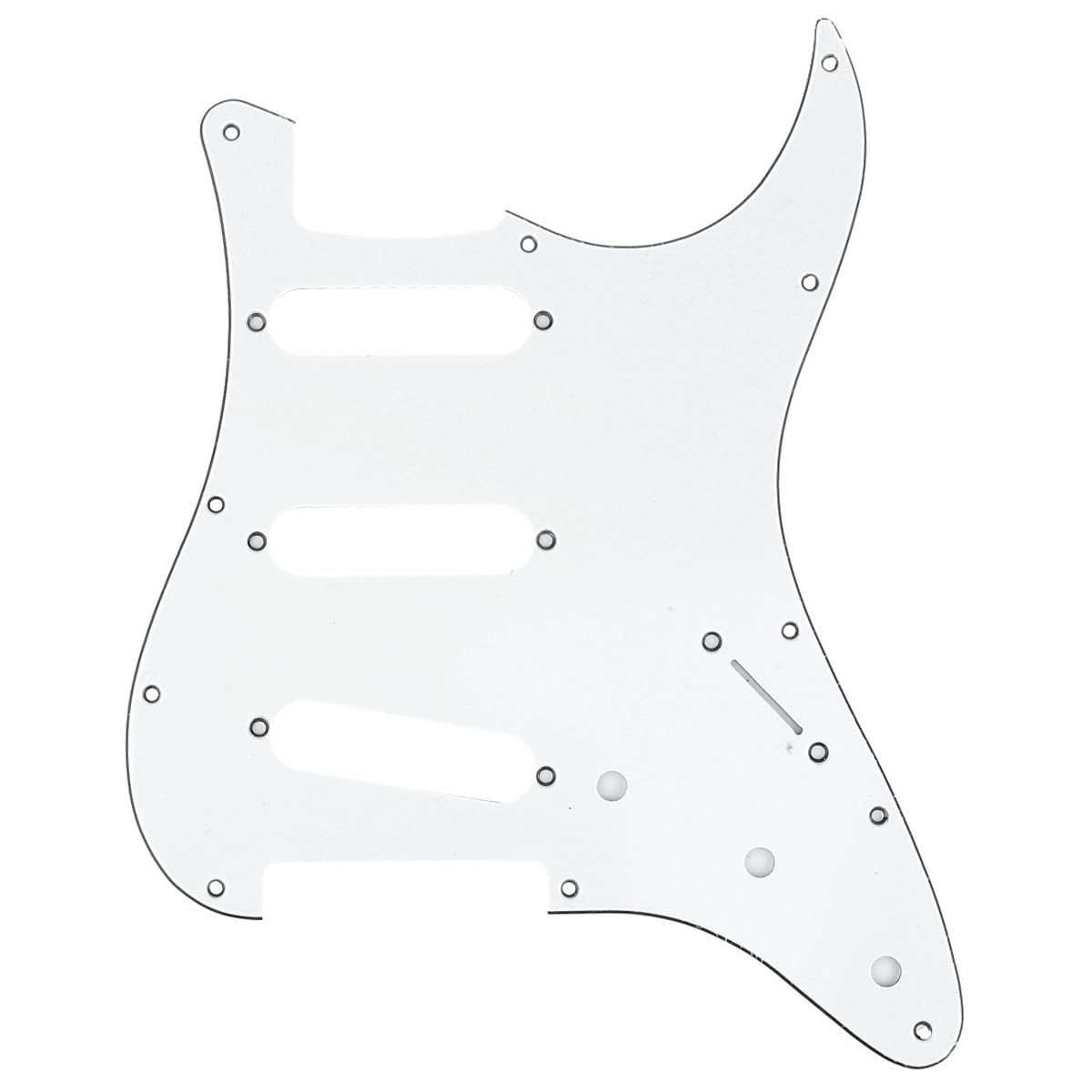 Musiclily Pro 11-Hole 72 or 64 Strat SSS Guitar Pickguard for MIJ JPN Japan Stratocaster,3Ply Parchment
