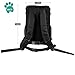 PetAmi Small Dogs and Cat Backpack Carrier, Airline Approved Pet Backpack Carrier, Ventilated, Safety Strap, Buckle Support Designed for Hiking Travel Camping Outdoor, Max 18 lbs (Black)