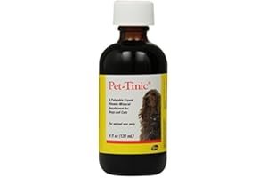 XEUKNN Pfizer Animal Pet-Tinic Vitamin-Mineral Supplement for Dogs and Cats, 4-Ounce by Pfizer Animal