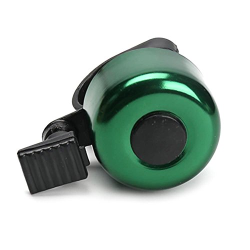 Chige Mini Bicycle Bell and Horns for adults Vintage Round Handlebar Mount with Aluminum Alloy Cover Safety Warning Bike Bells (Green) - Thumbnail 3