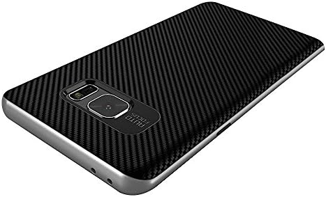 Galaxy Note 7 Case, [Carbon Fiber] Ultra-Light Premium Finish Hard PC Bumper Cases with TPU Shock Resistant Inner Lining for Samsung Galaxy Note 7 (2016) (Silver)