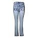 MSSHE Women's Plus Size Vintage Stretchy Jeans