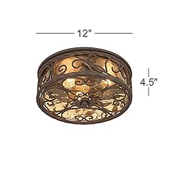 John Timberland Casa Seville Rustic Flush-Mount