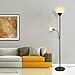 SUNLLIPE Floor Lamp 70.5 inches Energy Saving Sturdy Tall Standing Light Modern Pole Reading Lamp LED Torchiere Floor Lamp for Living Room, Dorm and Bedroom (Black)