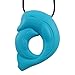 Blue Dolphin Chew Necklace for Sensory Kids - (Durable) Gender Neutral Chewing Necklace - Sensory Necklace for Autistic Chewers - Oral Sensory Toys for Adults and Children