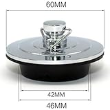 Sink Bath Plug Brass Plated 42mm - 1 3/4" - 1 3/4 Inches: Amazon.co.uk