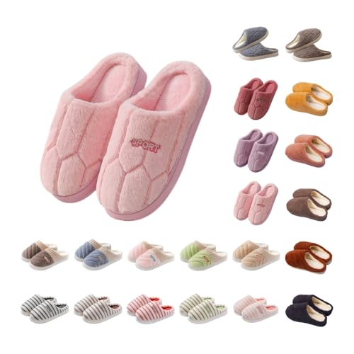Winter Slippers Women Fuzzy Mens Slippers, Unisex House Shoes Memory Foam Warm Womens Slipper Fluffy Plush Bedroom Shoes Anti Skid Home Casual Slipper Indoor Outdoor