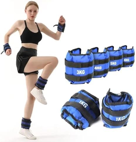 Adjustable Ankle Weights For Women Men Kid 1-5 Kg Pair, Leg Wrist Arm Weight For Pilates, Jogging, Gymnastics, Aerobics, Exercise, Training Physical Therapy|Each 0.5-2.5kg, Total 5kg, Purple - View #8