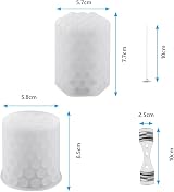 URAQT 2 Pack Candle Mold with 15 Wicks & Stainless Holder - DIY Craft view 2
