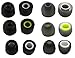 3 Pair Memory Foam & 3 Pair Silicone Rubber Replacement Earbuds, Ear Tips for JayBird BlueBuds X, X2 & X3 Sport Headphones (S/M/L)