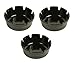 Set of Black Plastic Ashtrays-Deep Well-Resturant/ Bar-4