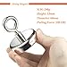 Wukong 330LB(150KG) Super Powerful Neodymium Fishing Magnets Magnetic Grade N52 Diameter 2.36'' Round Neodymium Magnet with Eyebolt, Magnet for River or Lake Fishing