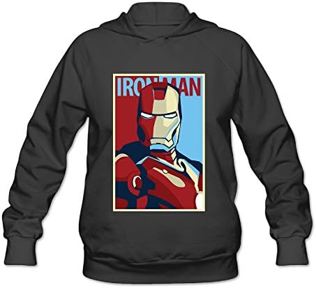 Iron Man Cool Poster Humor Design Pattern Long Sleeve Crazy Hoodies Sweatshirts Women's
