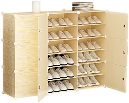 プラスチック製の靴箱 道具なしのクイックアセンブリ 最大50ペア 多層強化靴キャビネット