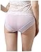 METWAY Women's 100% Mulberry New Silk L-Rise Lace Panties (X-Large, Mauve)