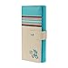Coromose Clutch Checkbook Money Clip Change Fox Love Pattern Purse Handbag Wallet (Blue)