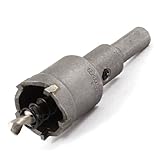 Triangle Shank 6mm Twist Drill Bit 25.5mm Dia Stainless Steel Hole Saw Cutter