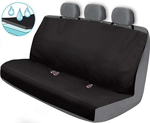 TanYoo Car Seat Cover Waterproof Car Seat Protector Non-Slip SBR Vehicle Best Protection for Sweat, Stains & Smell, Fit for Most Sedan Cars, SUVs, Black (54x51 Inch)ã€1 PCSã€‘