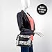Fit + Fresh Downtown Insulated Lunch Bag for Women with Extra-Wide Opening, Ebony Floral