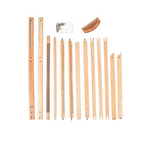 Weaving Loom with Stand 24"H x 21"W (Approx.) Wooden Multi-Craft Weaving Loom Arts & Crafts, Extra-Large Frame, Develops Creativity and Motor Skills Weaving Frame Loom with Stand - Thumbnail 2