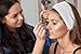 Vowster 3-pack Spa Headband Facial Headbands - Non-slip Stretchable, Elasticized with Velcro Keeps Massage Oils, Tanning Creams and Makeup from Your Hair. VB-H3 Hairband, White, Washable, Fits All