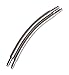 SWISS REIMAGINED Spring Bar Pins - Curved Stainless Steel - for Attaching Watch Band to Watches (Set of Two) - 25mm X 1.5mm