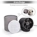 USB Desk Fan Qoosea Super Quite Touch Control Metal Frame Portable Table Fan Dual Motor Driver Personal Fan for Home Office Travel 2 Speed - Black