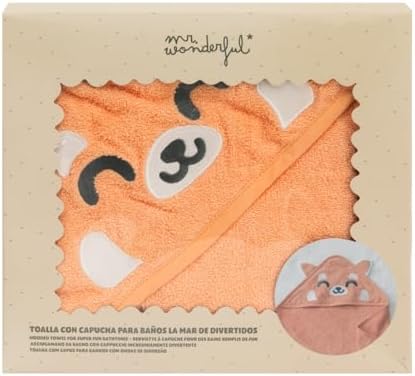 - Serviette à Capuche pour bébé - Panda Roux